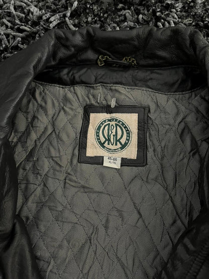 Vintage R&R |Leather jacket | Winterwear|Streetwear | Box Fit Leather jacket| Bomber leather jacket
