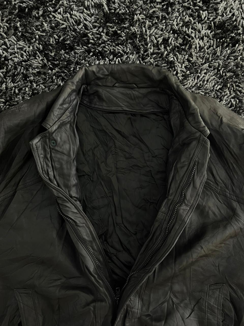 Bomber leather jacket |Leather jacket | Winterwear|Streetwear