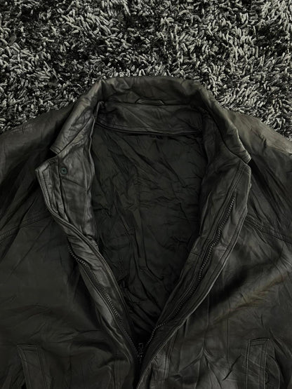 Bomber leather jacket |Leather jacket | Winterwear|Streetwear