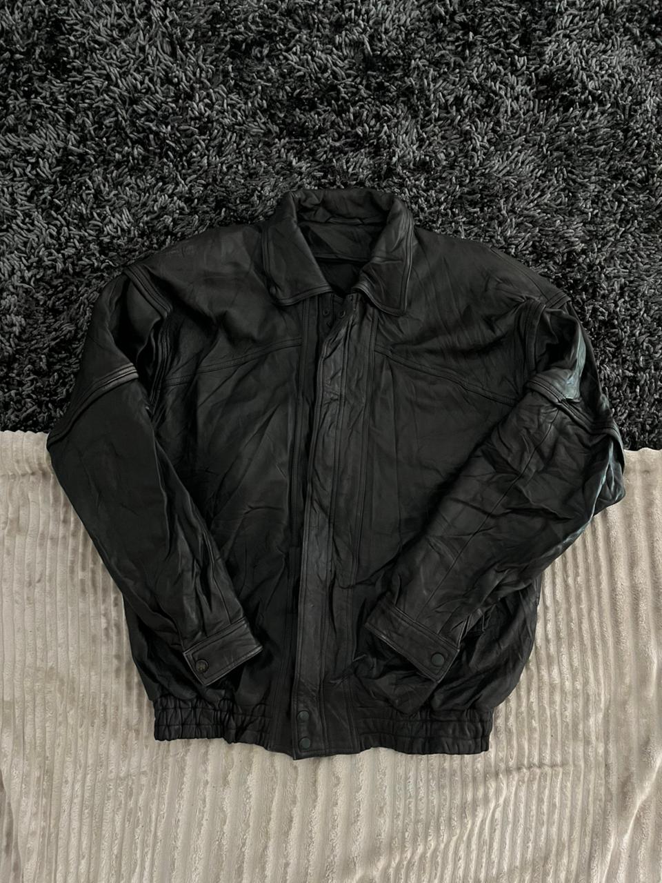 Bomber leather jacket |Leather jacket | Winterwear|Streetwear
