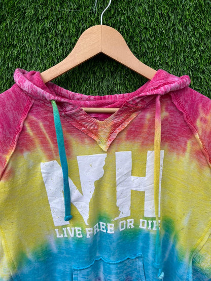 NH LIVE FREE OR DIE Vintage Hoodie || Unisex  | Thrifted Streetwear |