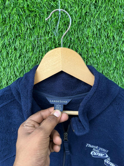 LANDS END | Full frontal zipper  | Fleece Jacket | Oversized Streetwear | Winterwear | Men Women | Cozy Fashion | Gym Fit | Online Shopping