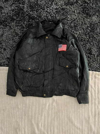 God Bless America |Leather jacket | Winterwear|Streetwear