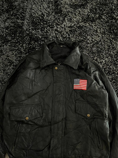 God Bless America |Leather jacket | Winterwear|Streetwear