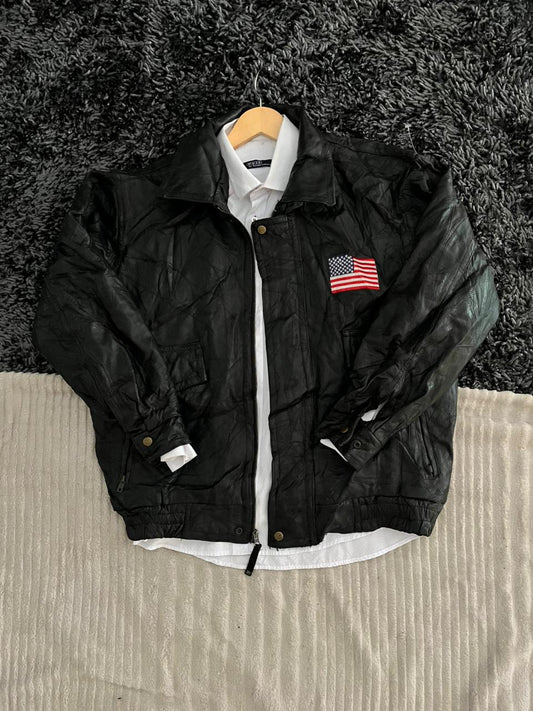 God Bless America |Leather jacket | Winterwear|Streetwear