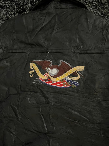 God Bless America |Leather jacket | Winterwear|Streetwear