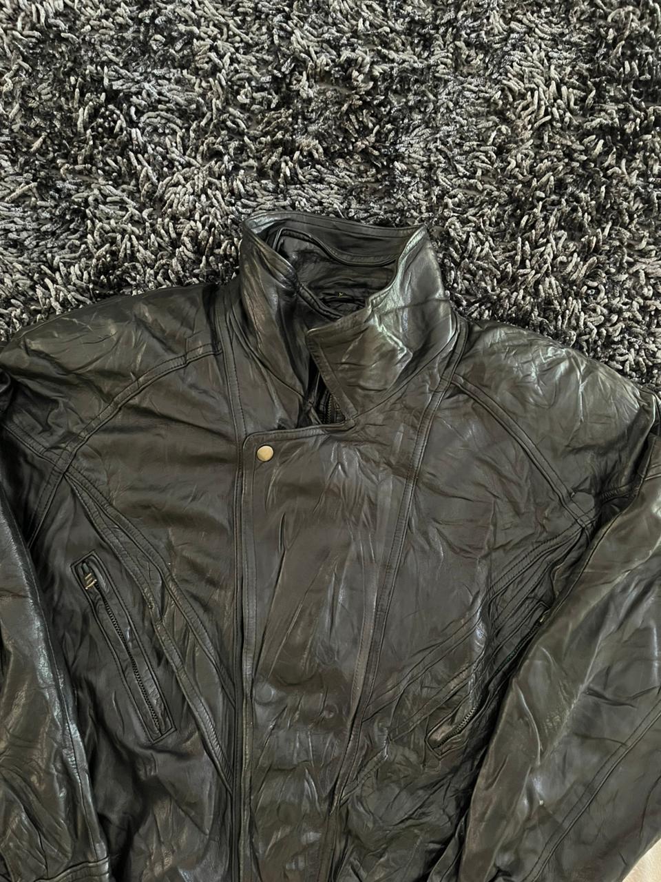 Bomber leather jacket |Leather jacket | Winterwear|Streetwear