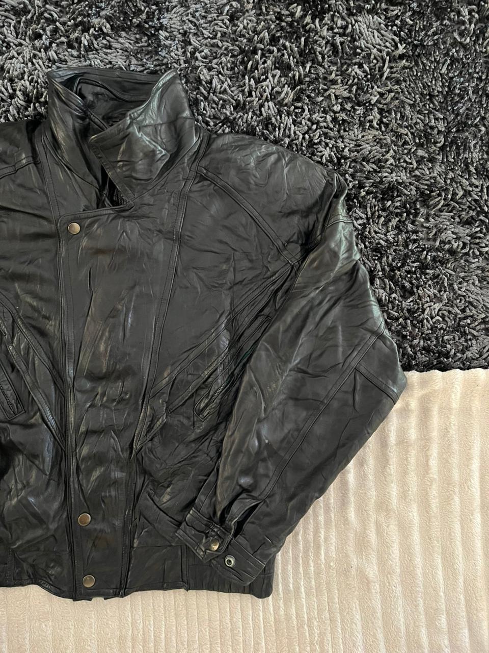 Bomber leather jacket |Leather jacket | Winterwear|Streetwear