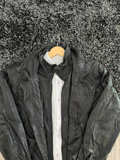 Bomber leather jacket |Leather jacket | Winterwear|Streetwear