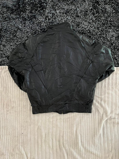 Bomber leather jacket |Leather jacket | Winterwear|Streetwear