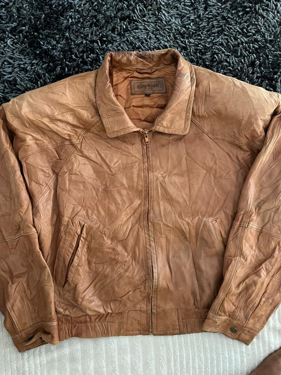 Couture |Leather jacket | Winterwear|Streetwear | Box Fit leather jacket