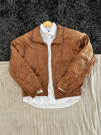 Couture |Leather jacket | Winterwear|Streetwear | Box Fit leather jacket