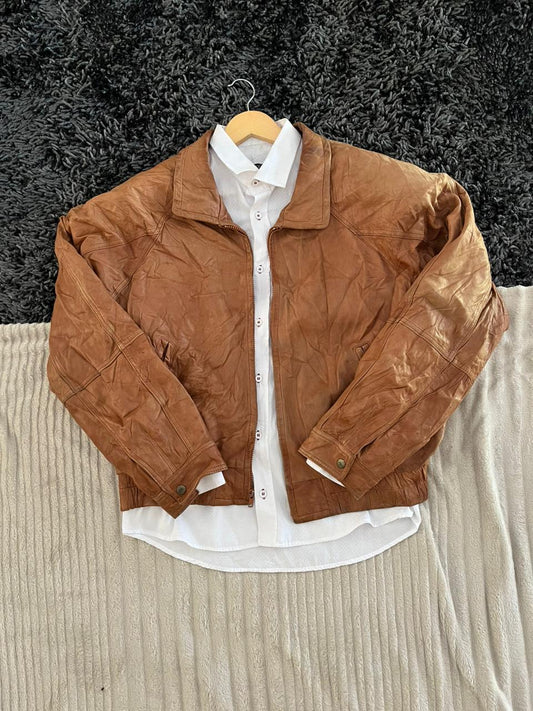 Couture |Leather jacket | Winterwear|Streetwear | Box Fit leather jacket
