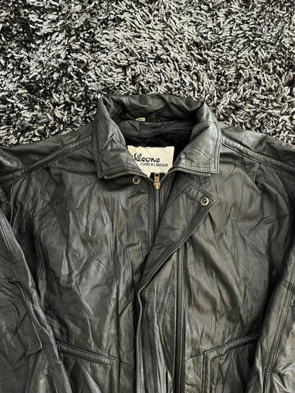Wilson |Leather jacket | Winterwear|Streetwear | Box fit Leather Jacket