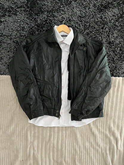 Wilson |Leather jacket | Winterwear|Streetwear | Box fit Leather Jacket