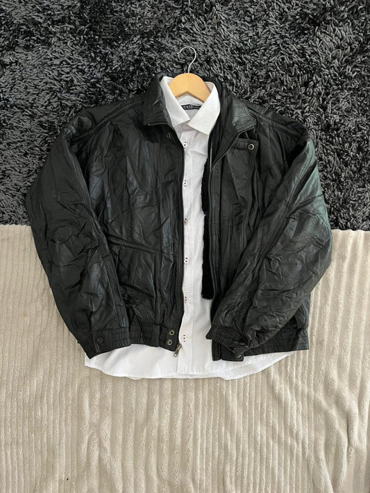 Wilson |Leather jacket | Winterwear|Streetwear | Box fit Leather Jacket