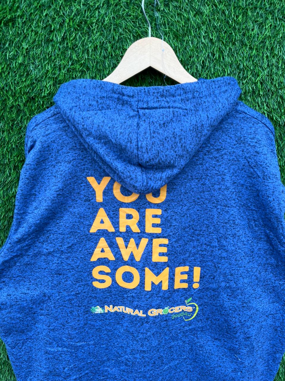 YOU ARE AWESOME Vintage Hoodie || Unisex  | Thrifted Streetwear |