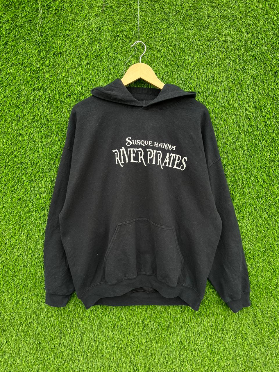 RIVER PIRATES Vintage Hoodie || Unisex  | Thrifted Streetwear |