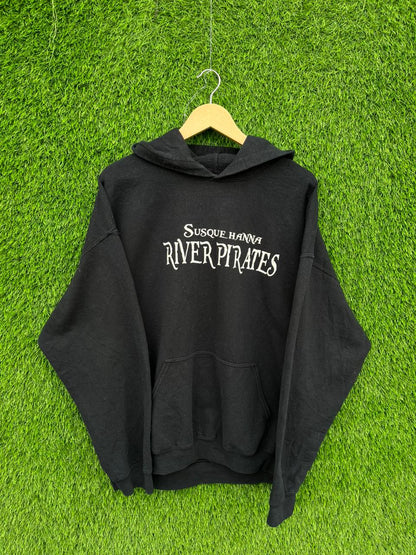 RIVER PIRATES Vintage Hoodie || Unisex  | Thrifted Streetwear |