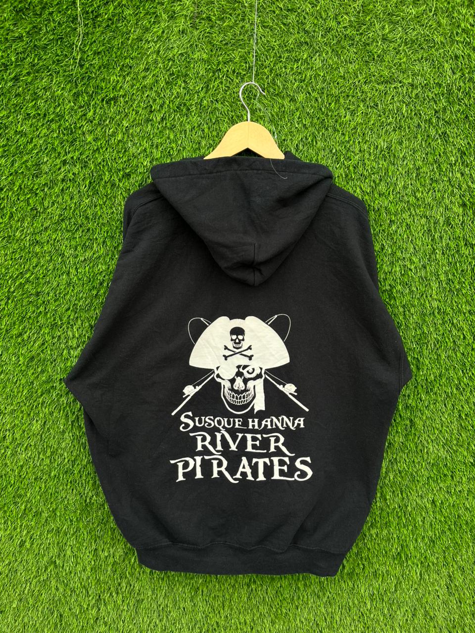 RIVER PIRATES Vintage Hoodie || Unisex  | Thrifted Streetwear |