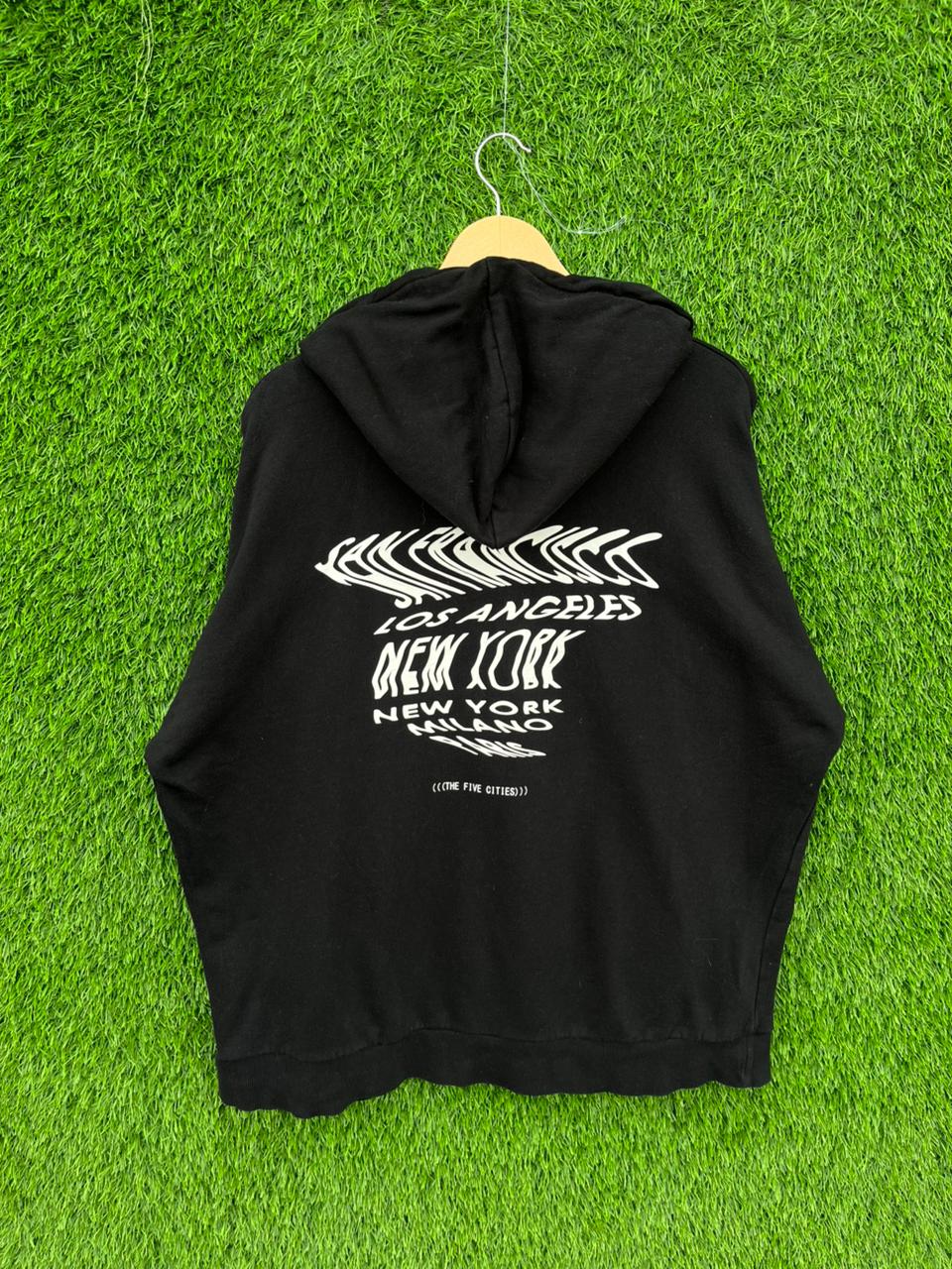 FIVE CITIES Vintage Hoodie || Unisex  | Thrifted Streetwear |