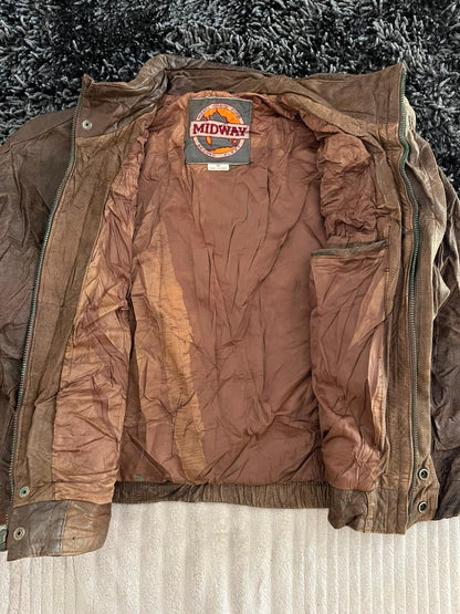 MIDWAY |Leather jacket | Winterwear|Streetwear