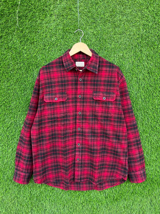 JACHS Flannel Shirt for Men & Women | Oversized Checked Cotton Shirt | Winter Casual Wear India