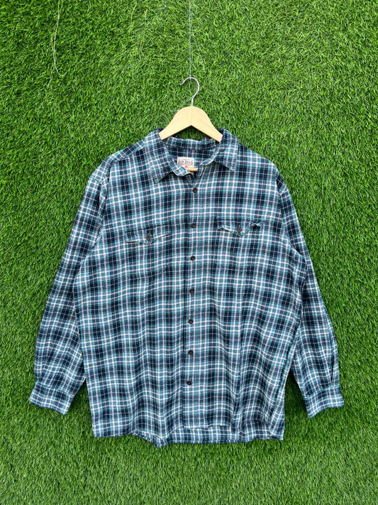RED HEAD Flannel Shirt for Men & Women | Oversized Checked Cotton Shirt | Winter Casual Wear India