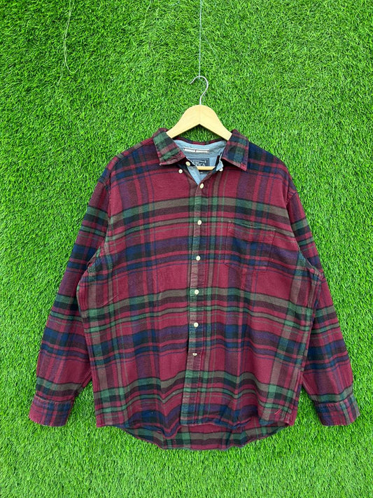 NAUTICA Flannel Shirt for Men & Women | Oversized Checked Cotton Shirt | Winter Casual Wear India