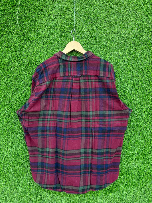 NAUTICA Flannel Shirt for Men & Women | Oversized Checked Cotton Shirt | Winter Casual Wear India