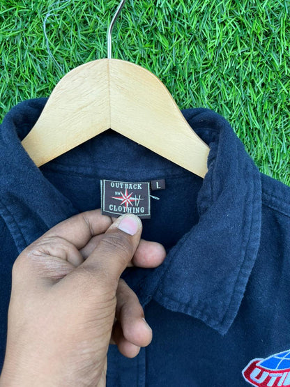 Outback UTILITY Flannel Shirt for Men & Women | Oversized Checked Cotton Shirt | Winter Casual Wear India