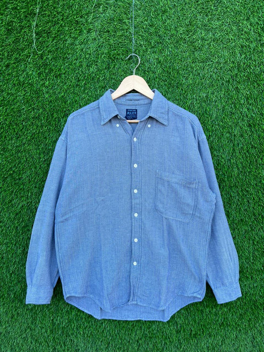 Structure blue Flannel Shirt for Men & Women | Oversized Checked Cotton Shirt | Winter Casual Wear India