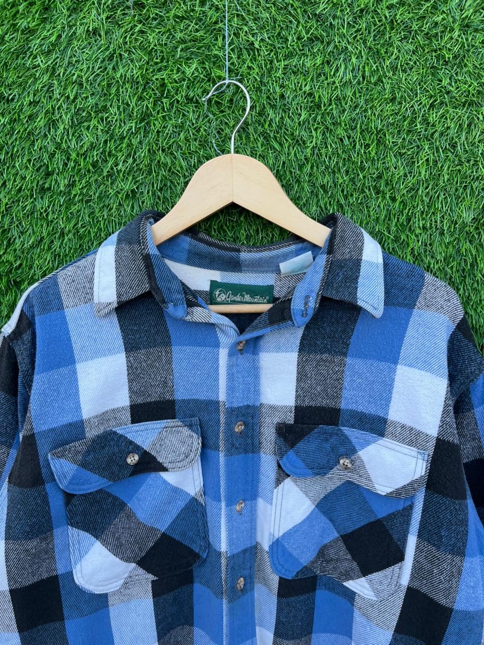 Gender mountain Flannel Shirt for Men & Women | Oversized Checked Cotton Shirt | Winter Casual Wear India