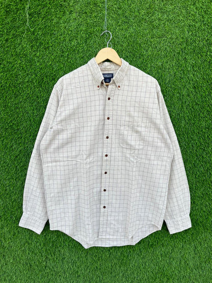 LAND ENDS Flannel Shirt for Men & Women | Oversized Checked Cotton Shirt | Winter Casual Wear India