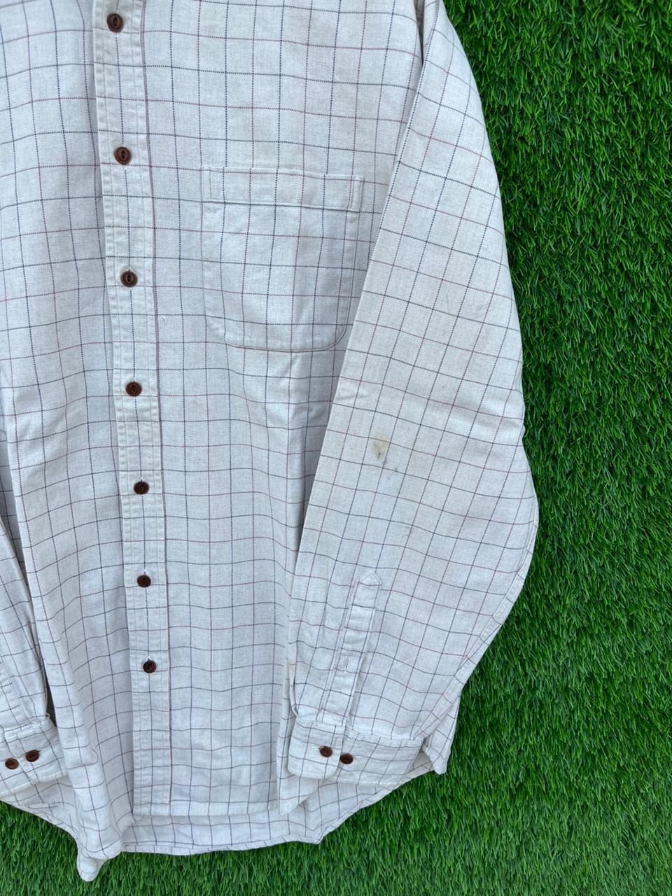 LAND ENDS Flannel Shirt for Men & Women | Oversized Checked Cotton Shirt | Winter Casual Wear India