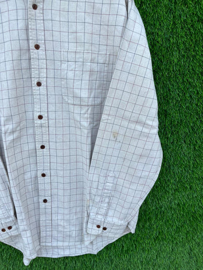 LAND ENDS Flannel Shirt for Men & Women | Oversized Checked Cotton Shirt | Winter Casual Wear India