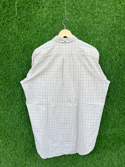 LAND ENDS Flannel Shirt for Men & Women | Oversized Checked Cotton Shirt | Winter Casual Wear India