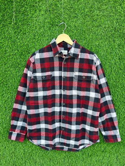 JACHS Flannel Shirt for Men & Women | Oversized Checked Cotton Shirt | Winter Casual Wear India