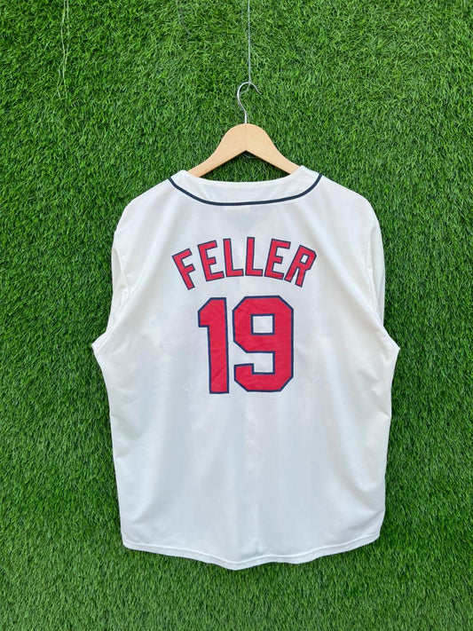 MLBA INDIANS feller 19 Jersey |Vintage Oversized Streetwear | Men Women | online shopping