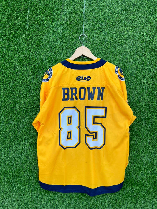 Ice hockey Jersey Warriors Brown 85 |Vintage Oversized Streetwear | Men Women | online shopping