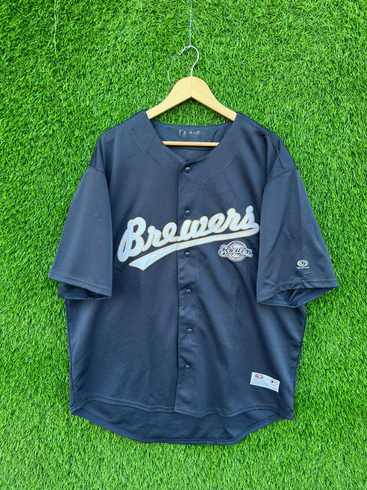 MLB Brewers Jersey |Vintage Oversized  Streetwear | Men Women | Patchwork| online shopping