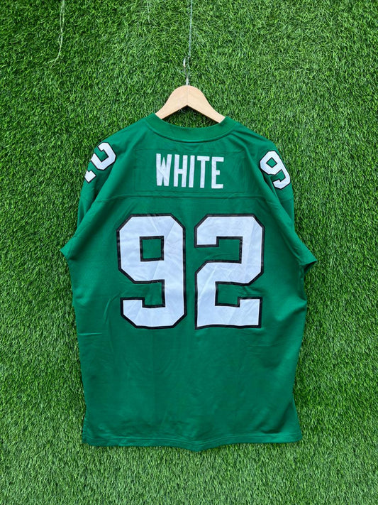 NFL White 92 Jersey |Vintage Oversized  Streetwear | Men Women | Patchwork | online shopping