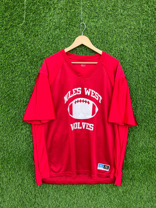 NFL Niles West Wolves Jersey 63 |Vintage Oversized  Streetwear | Men Women | online shopping