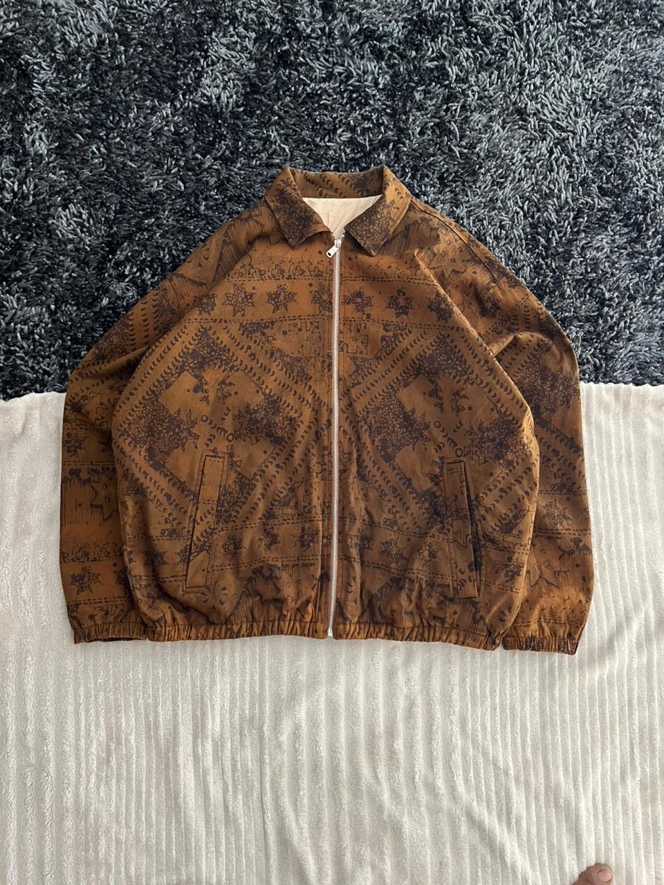 Brown Textured Jacket