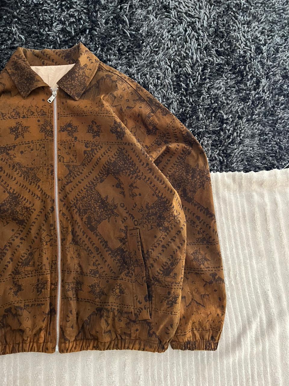 Brown Textured Jacket