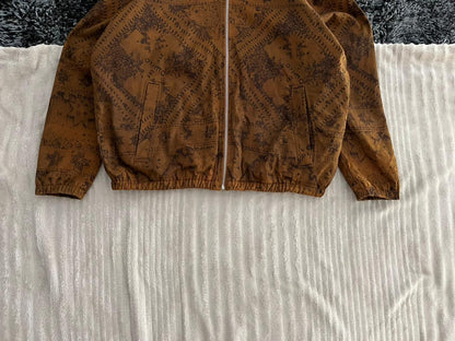 Brown Textured Jacket