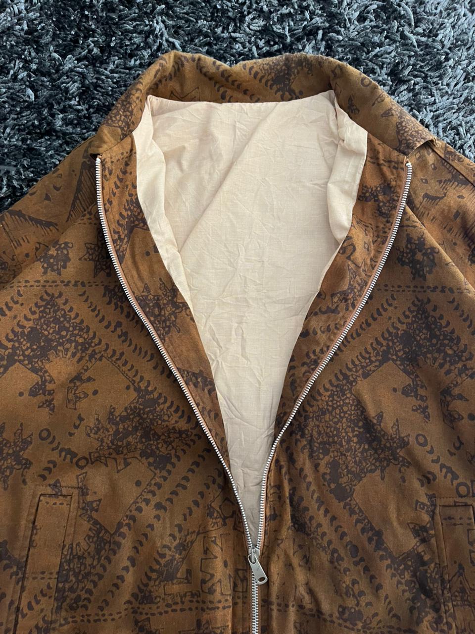 Brown Textured Jacket