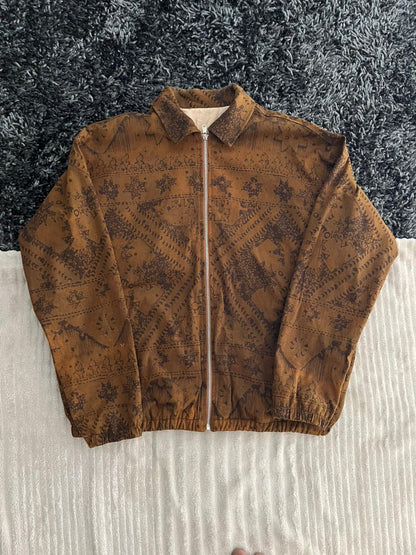 Brown Textured Jacket