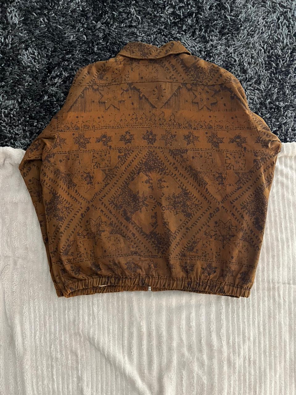 Brown Textured Jacket