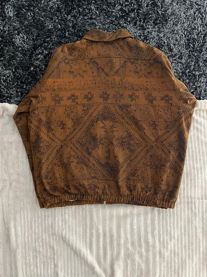 Brown Textured Jacket